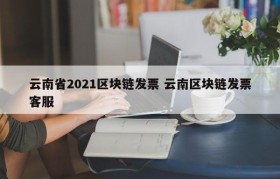 云南省2021区块链发票 云南区块链发票客服